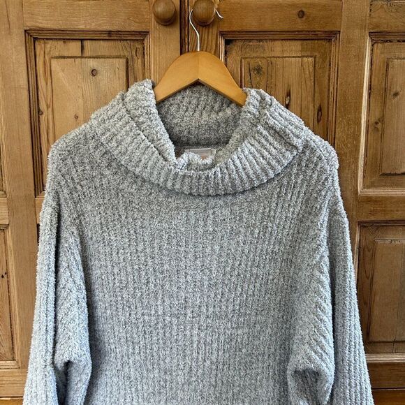 Softies Large / XL Sweater Dress Gray Lounger Pocket Cozy Soft Marshmallow - Picture 2 of 12